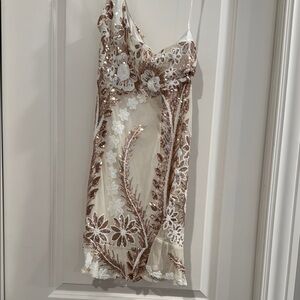 Angel Biba Sequin Floral Dress